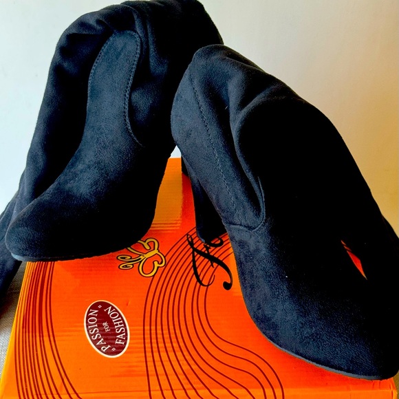 NEW Dasia-H1 Women's Fashion Over The Knee Stretchy Snug Drawstring Boot Size 8 - Picture 6 of 14